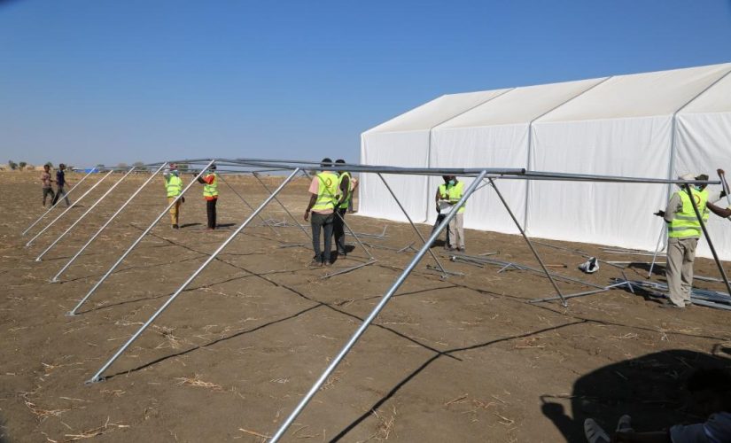 (600) خيمة جديدة من قطر الخيريَّة للاجئين الإثيوبيين