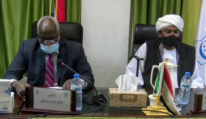 محمد الفكي يترأس إجتماع لجنة أمن ولاية غرب دارفور