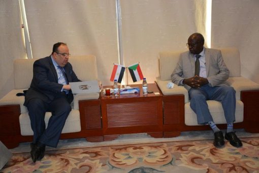 وزيرمجلس الوزراء يبحث سبل تعزيز العلاقات الثنائية بين السودان ومصر