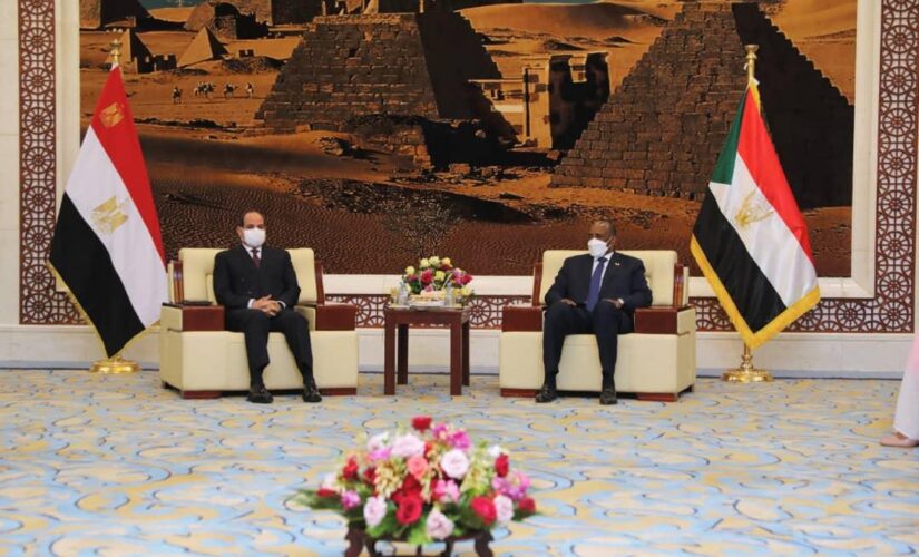 النائب الأول لرئيس مجلس السيادة الإنتقالي يلتقي الرئيس المصري