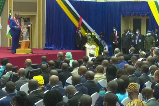 ابراهيم جابر يشارك في تنصيب رئيس جمهورية إفريقيا الوسطى