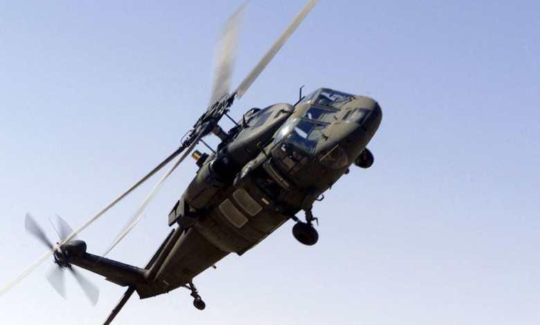 تحطم طائرة هليكوبتر عسكرية ونجاة جميع طاقمها