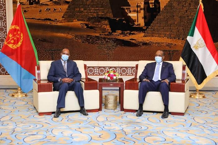 السودان وأريتريا يؤكدان ضرورة تعزيز العلاقات الثنائية