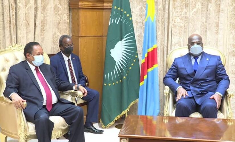 حمدوك يطلع رئيس الاتحادالأفريقي على موقف السودان بشأن سد النهضة