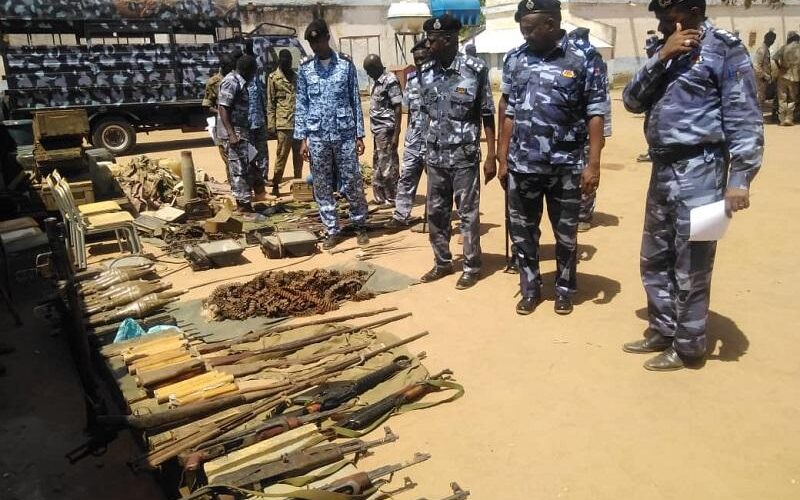 ضبط كميات من الأسلحة والذخائر بمدينة كادقلي