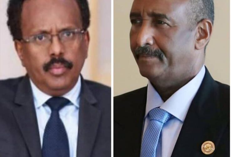 البرهان يبعث ببرقية تهنئة لرئيس الجمهورية الصومالية الفيدرالية