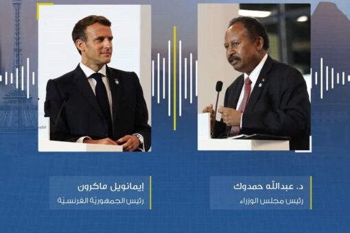 حمدوك يتلقى اتصالاً هاتفياً من الرئيس الفرنسي