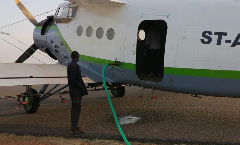 إنطلاق حملة الرش بالطائرات لمكافحة نواقل الامراض بولاية الخرطوم