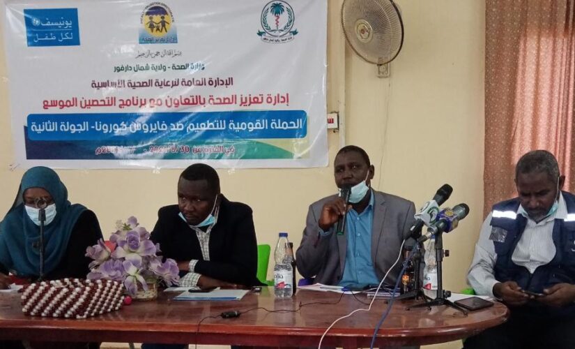 الجولة الثانية للتطعيم ضد كورونا تبدا غدا بشمال دارفور