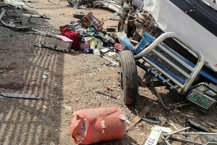 وفاة7أشخاص وإصابة 13آخرين في حادث مروري بطريق الخرطوم مدني