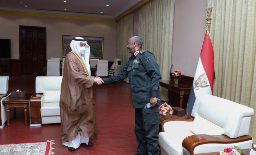 رئيس مجلس السيادة يلتقي وزير البيئة والمياه والزراعة السعودي