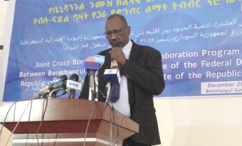 حاكم إقليم النيل الأزرق يؤكد على أهمية التعاون مع إثيوبيا