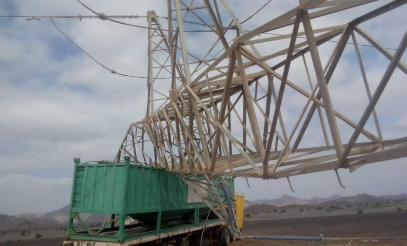 اقتراب موعد انتهاء عمليات الصيانة في البرج الناقل لكهرباء بورتسودان