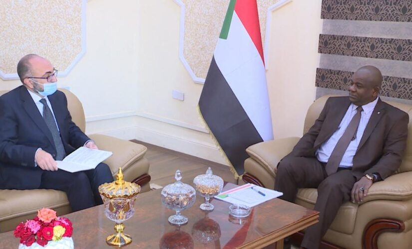عضو السيادي أبوالقاسم برطم يلتقي سفير إيطاليا لدى السودان