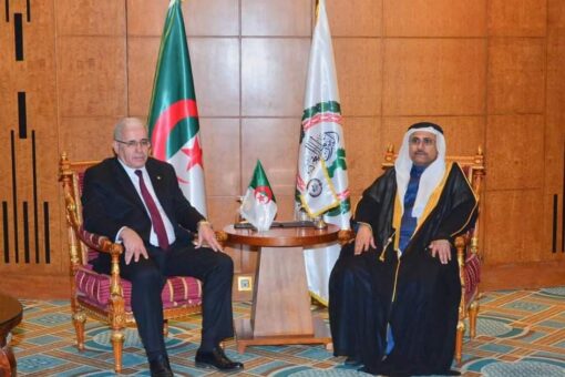 رئيس البرلمان العربي يلتقي رئيس المجلس الشعبي الجزائري بالقاهرة