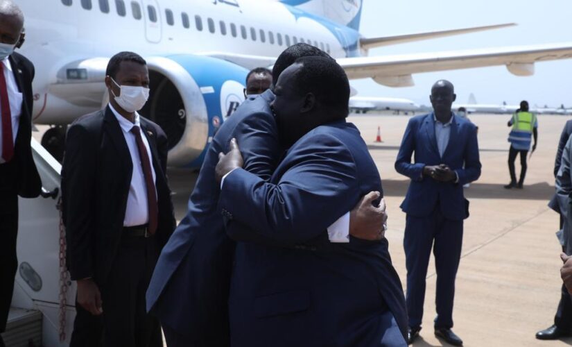 نائب رئيس مجلس السيادة يصل جوبا