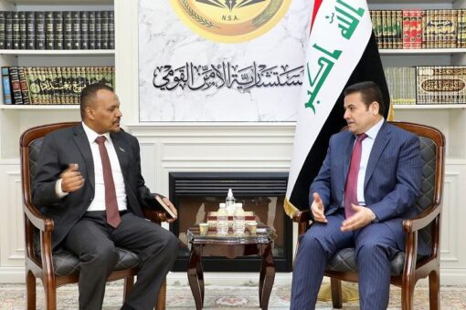القائم بأعمال السفارة السودانية ببغداد يلتقي مستشار الامن القومي العراقي