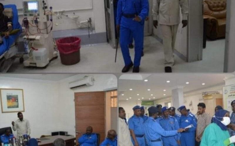 مدير الخدمات الطبية بالشرطة يتفقد مركز غسيل الكُلى بمستشفى الشرطة